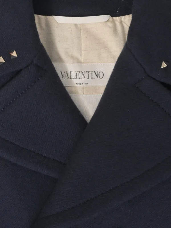 Valentino Garavani Pre-Owned ロックスタッズ ピーコート | ブルー
