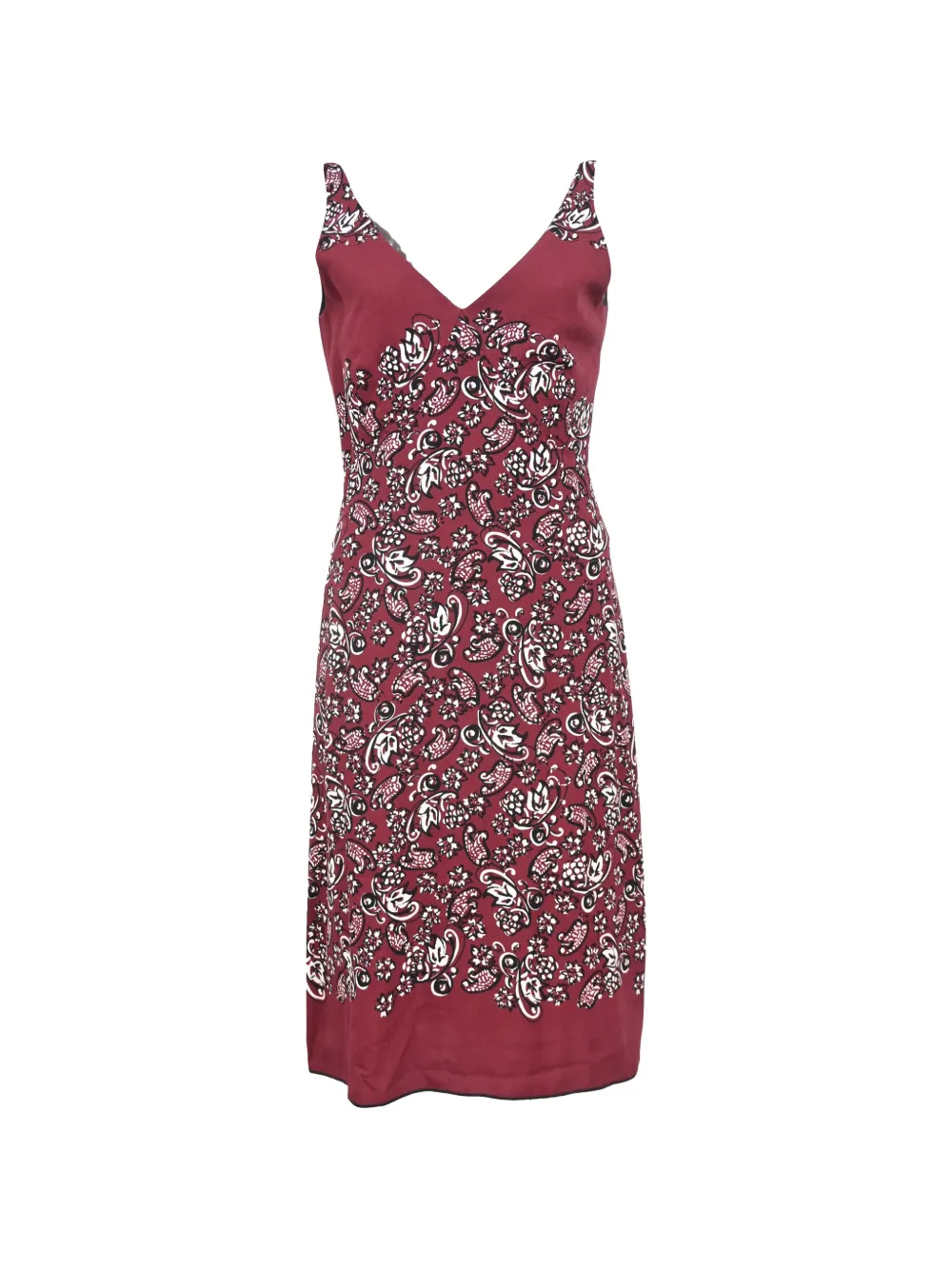Marc Jacobs Vintage floral-print V-neck dress - Red