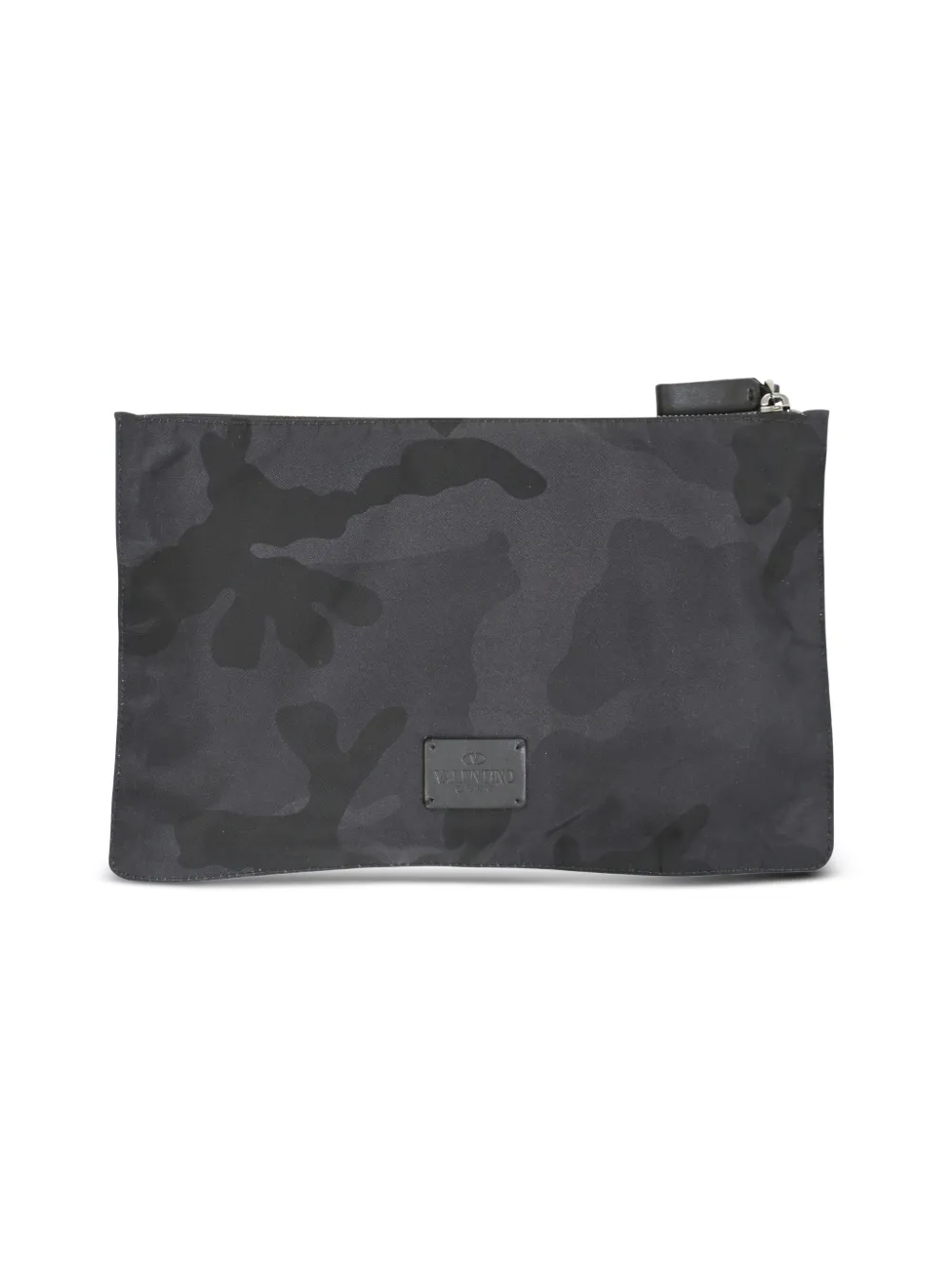 Valentino Garavani Pre-Owned Camouflage zip pouch - Grau