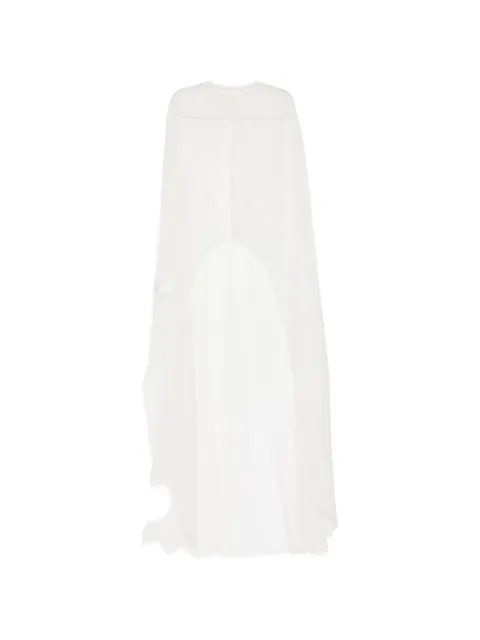 Isabel Sanchis organza high-low cape