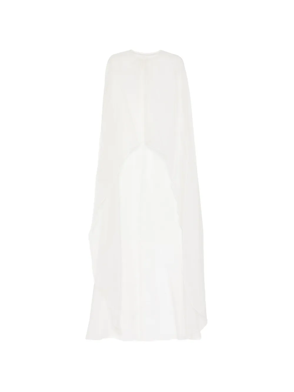 Isabel Sanchis organza high-low cape