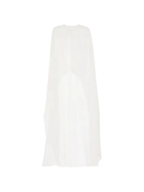 Isabel Sanchis organza high-low cape