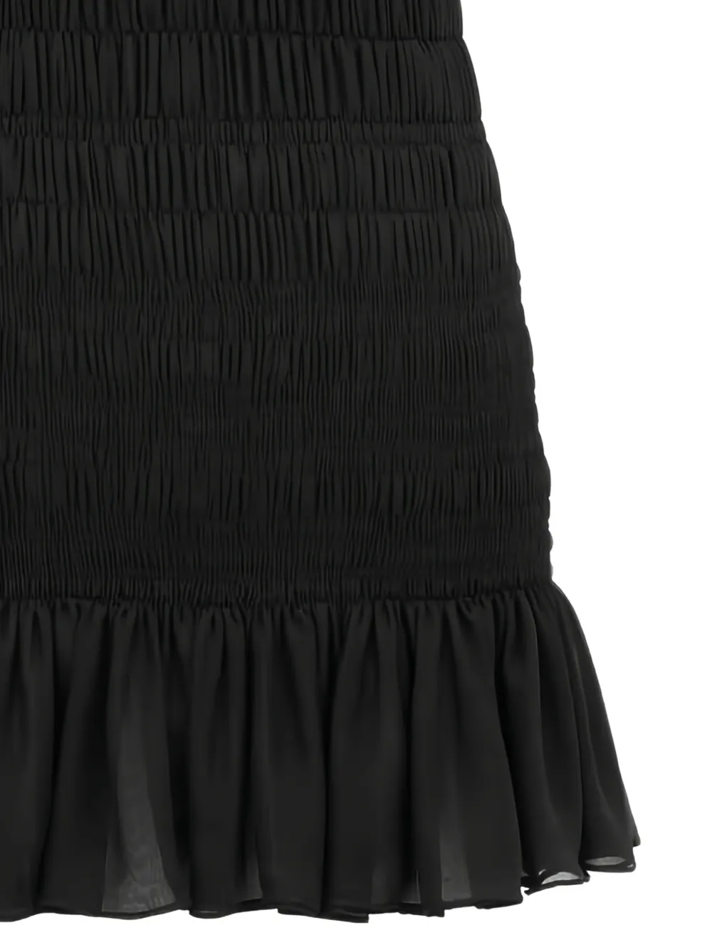 Saint Laurent Mini-jurk met ruches Zwart