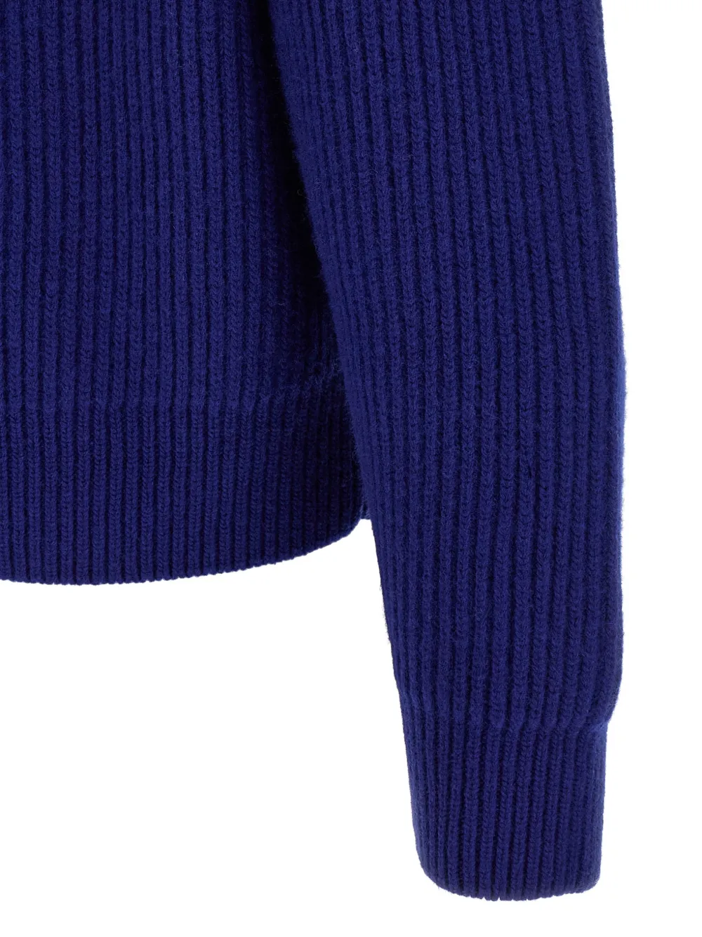 Jil Sander Fisherman's Rib trui Blauw