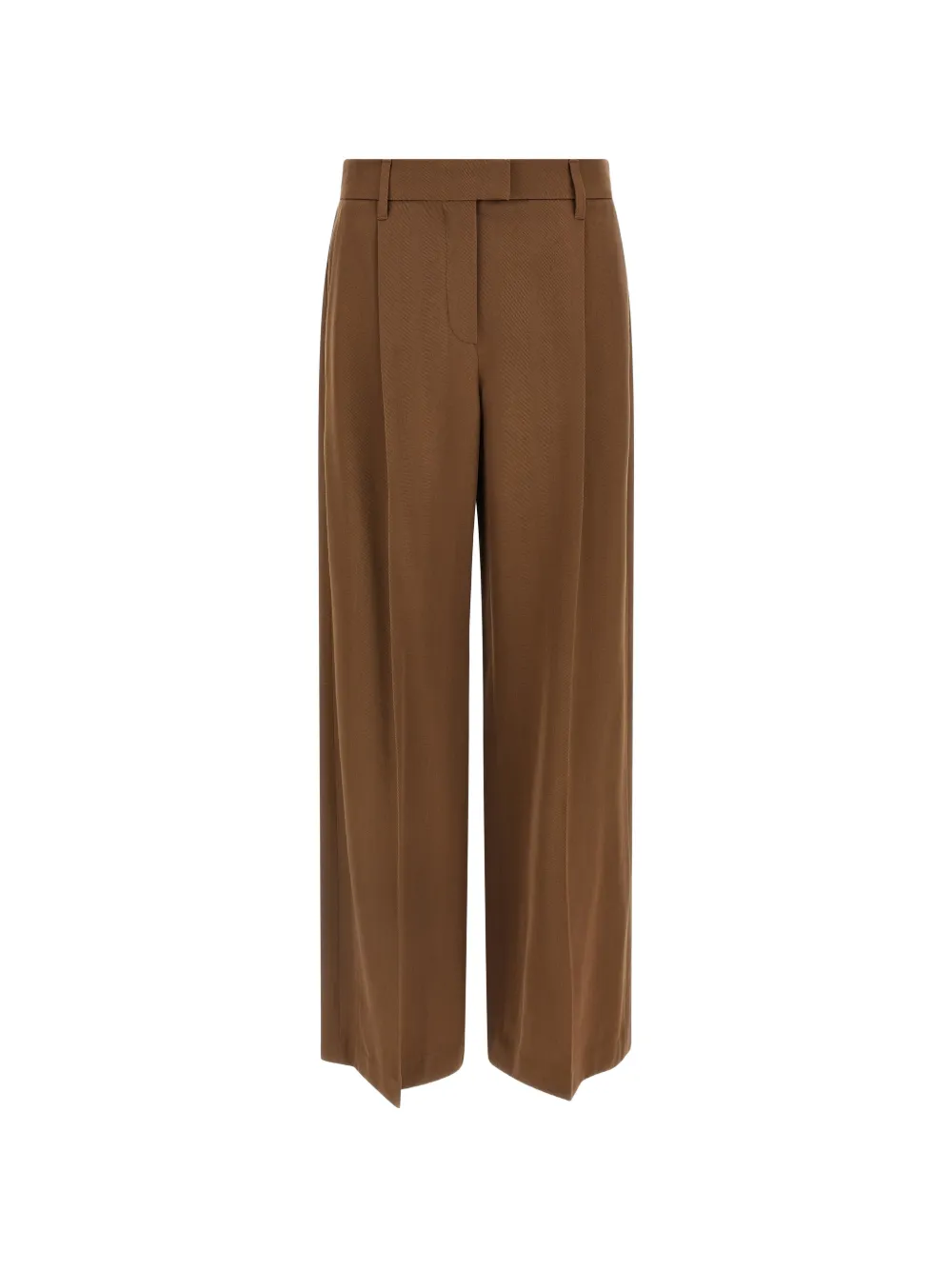 Brunello Cucinelli Monile wide-leg trousers - Marrone