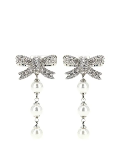 Self-Portrait aretes con apliques de cristal