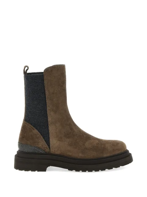 Brunello Cucinelli botines con detalles Monili