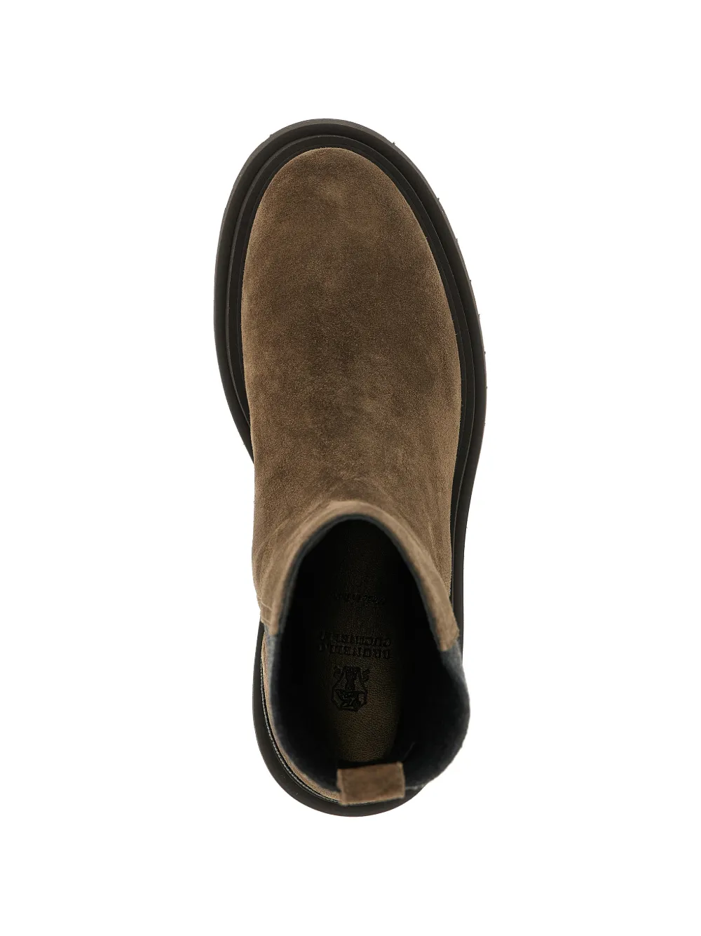 Brunello Cucinelli Monili-embellished suede ankle boots Bruin
