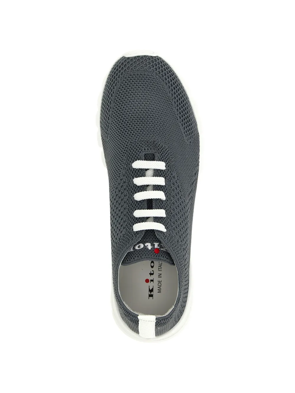 Kiton Fits knit-upper sneakers Grijs