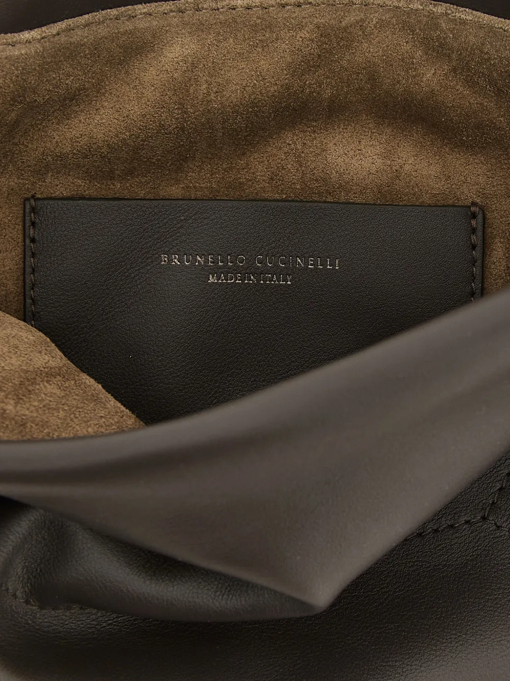 Brunello Cucinelli BC Duo Monili clutch Bruin