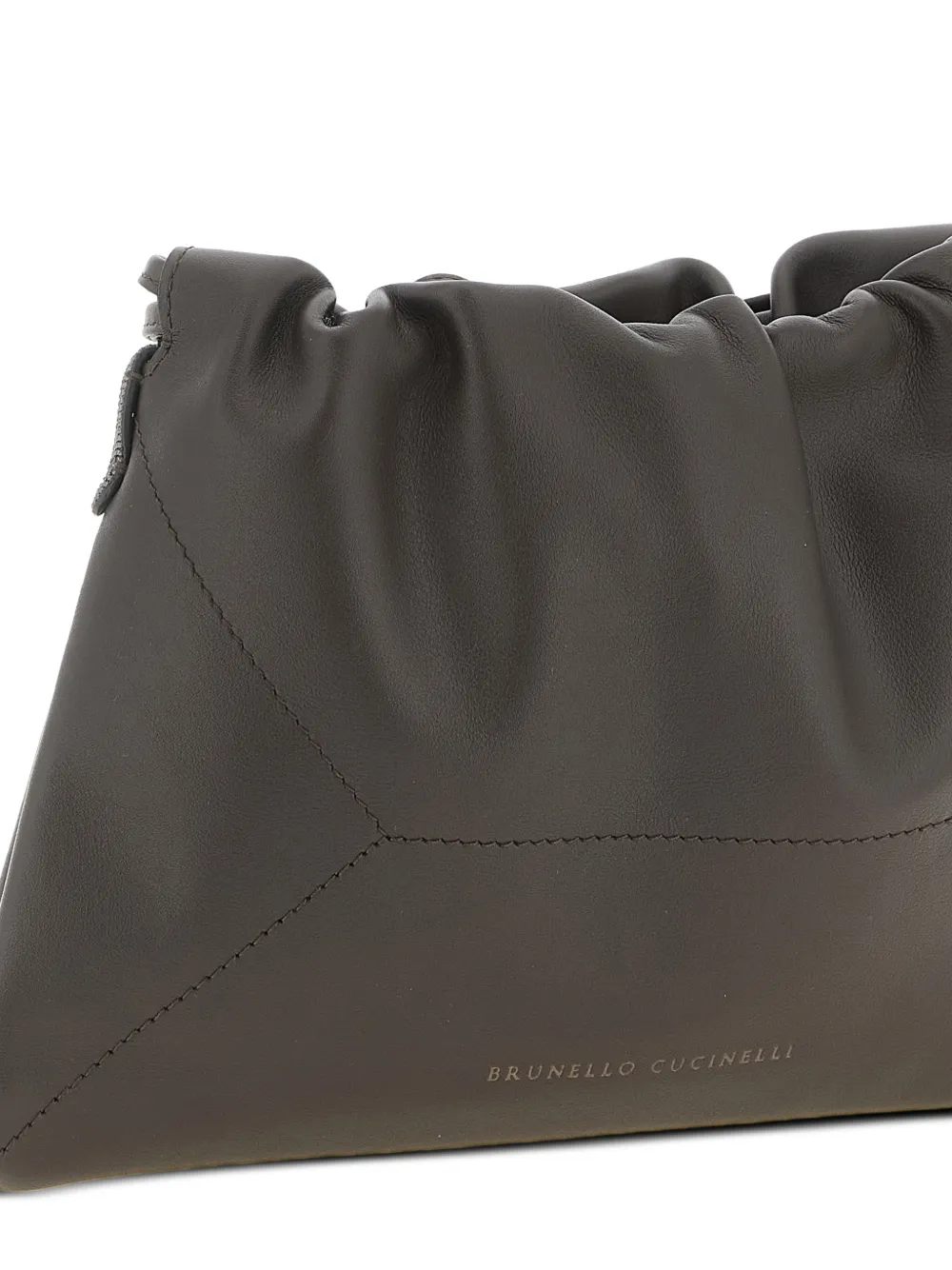 Brunello Cucinelli BC Duo Monili clutch Bruin