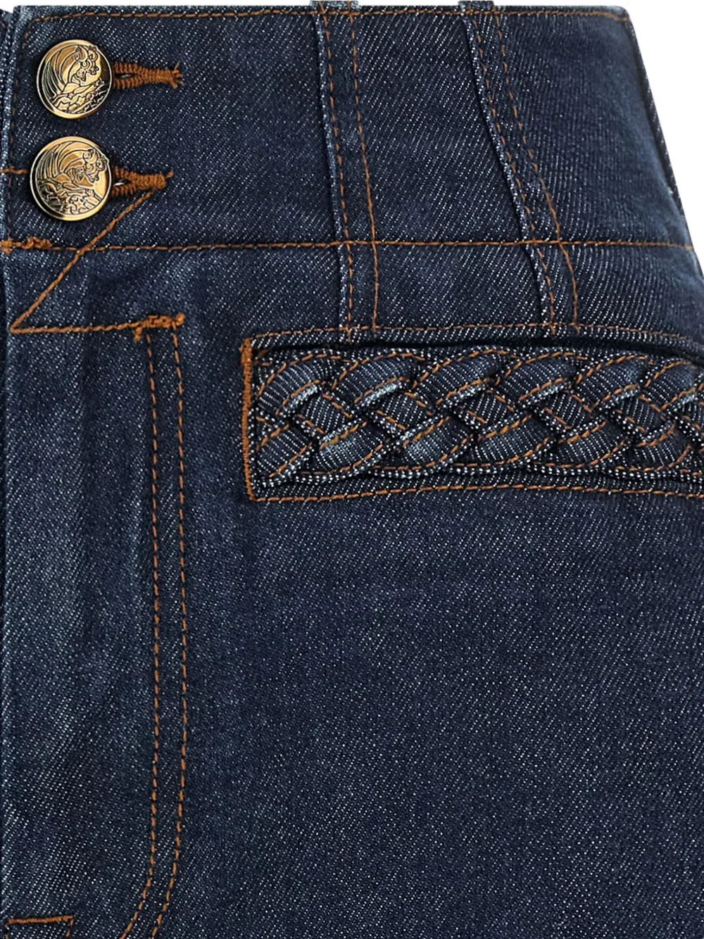ZIMMERMANN Awaken shorts met gevlochten afwerking Blauw