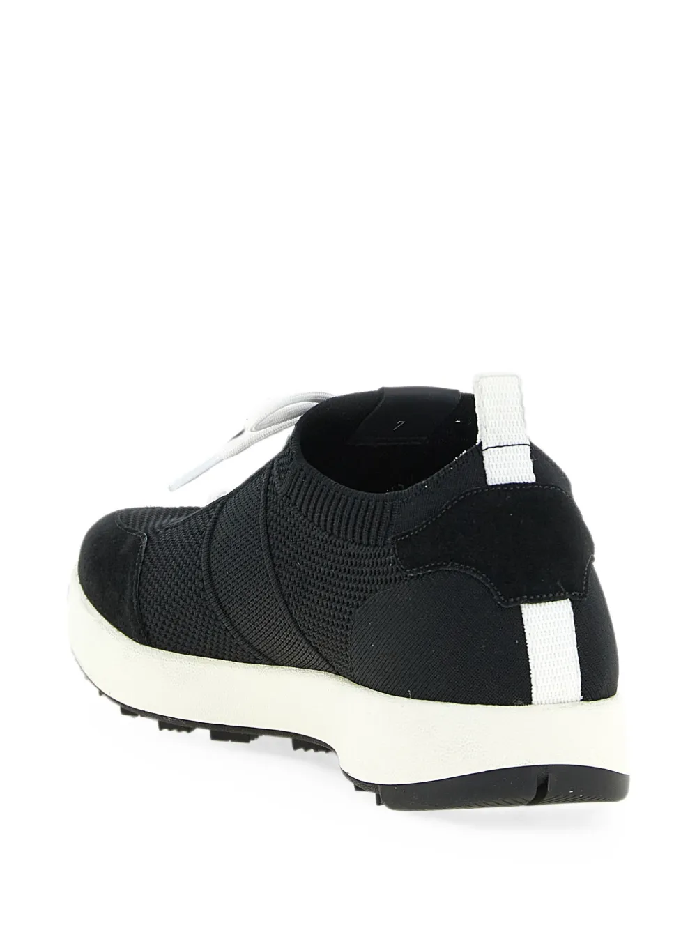 Kiton suede-trim slip-on sneakers Zwart