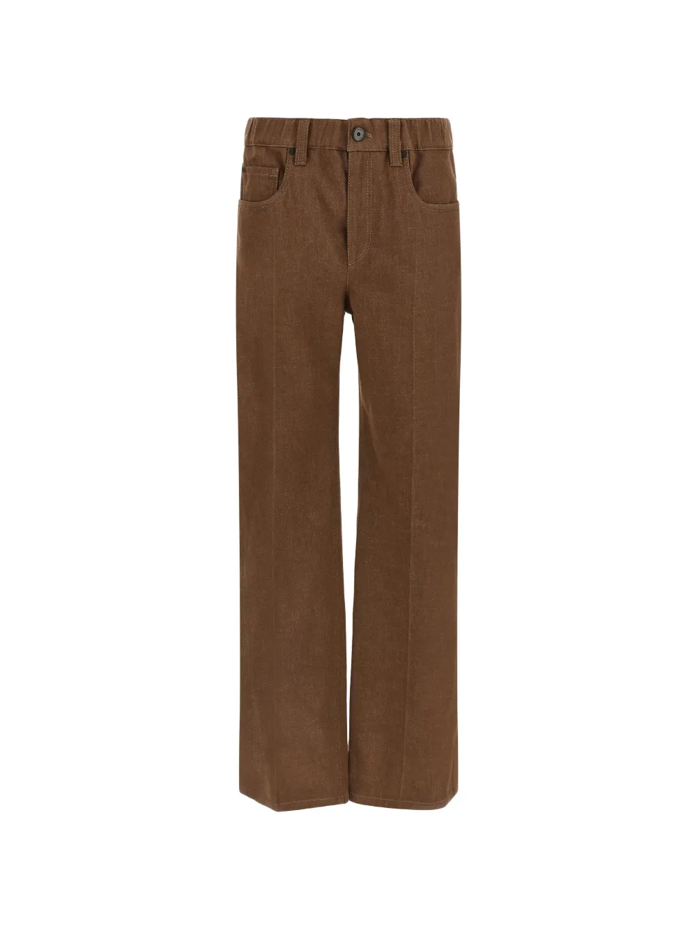 Brunello Cucinelli Monile garment-dyed jeans - Marrone