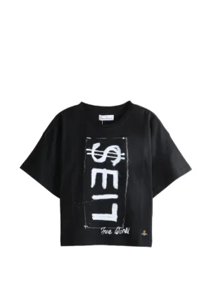 VETEMENTS Print T-shirt | Black | FARFETCH AO