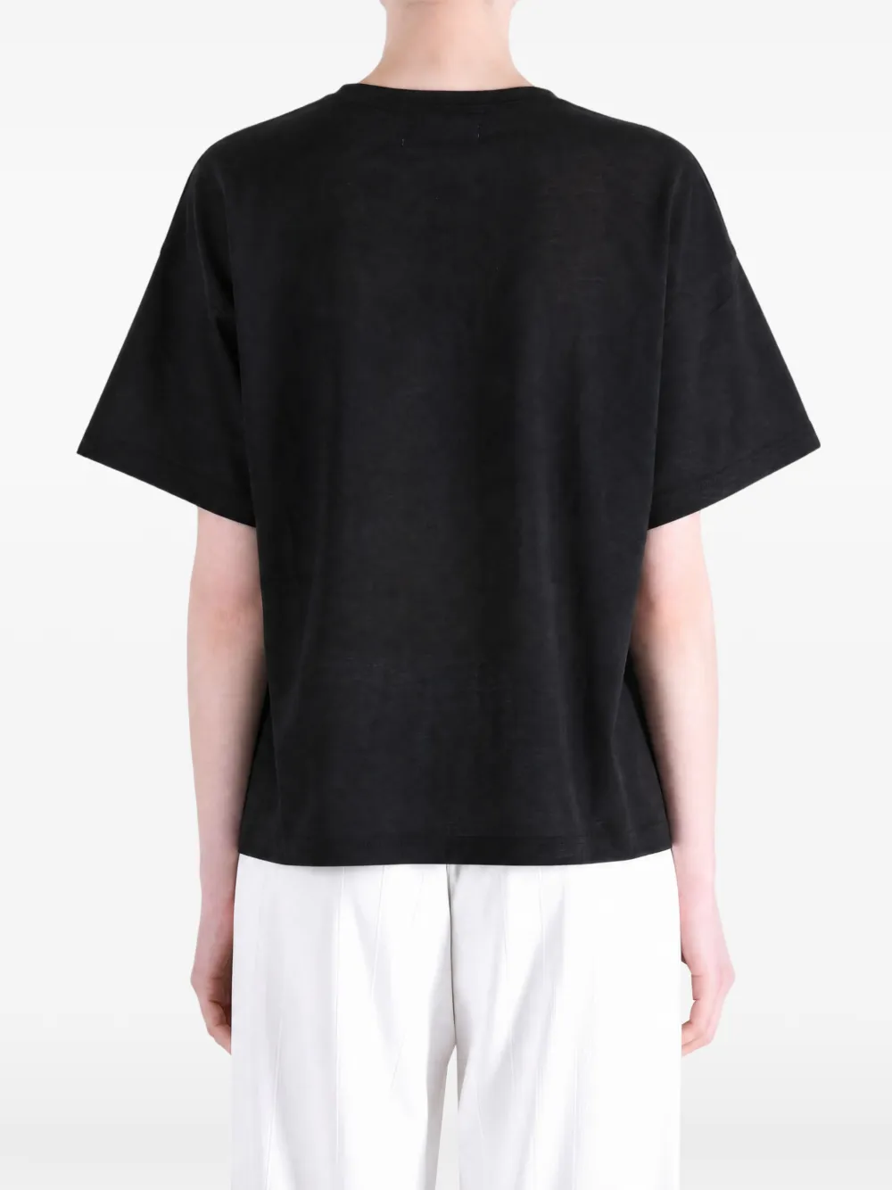 Vivienne Westwood Lies T-shirt met geborduurde tekst Zwart