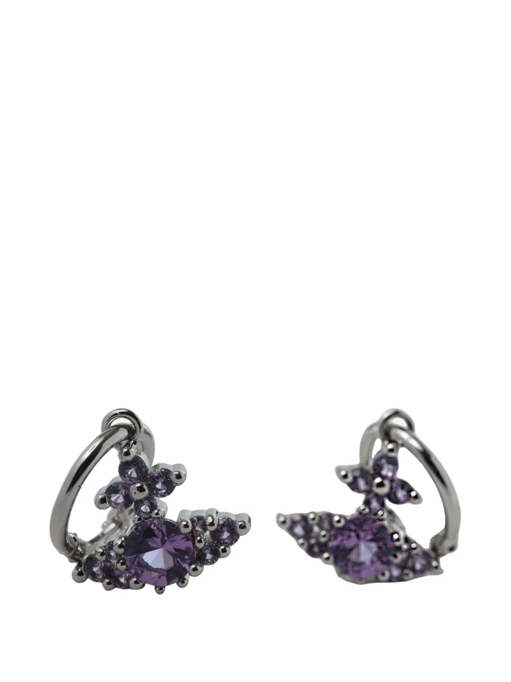 Vivienne Westwood Orb crystal-embellished earrings - Argento