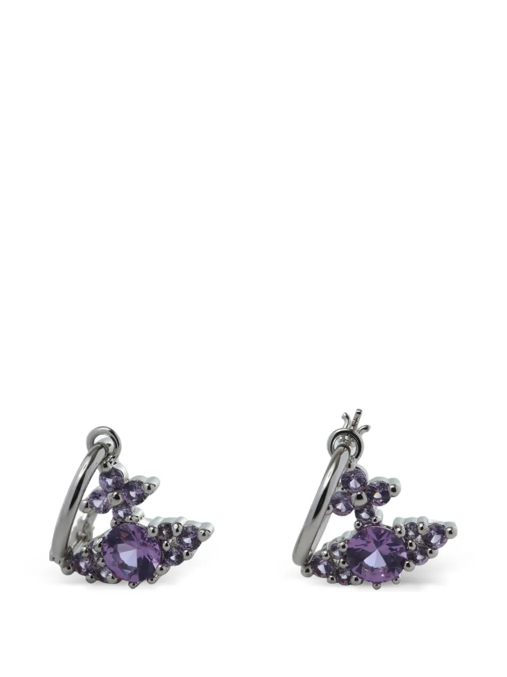 Vivienne Westwood Orb crystal-embellished earrings - Silber