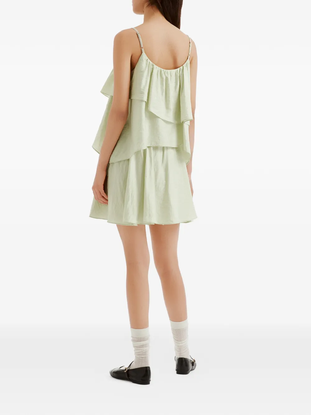 b+ab Gelaagde mini-shorts (set van twee) Groen