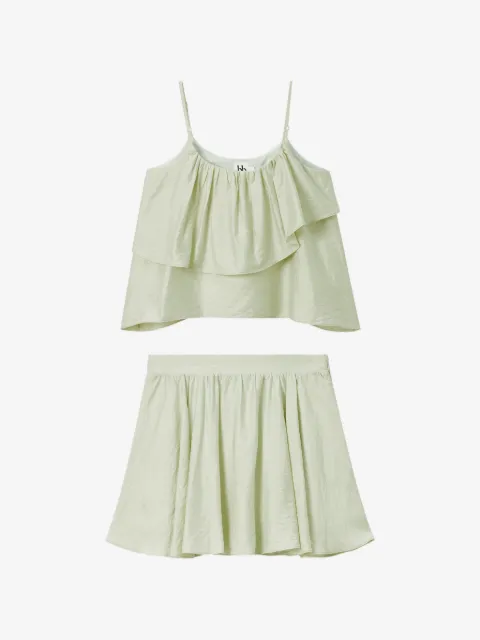 b+ab ensemble short-t-shirt à design superposé