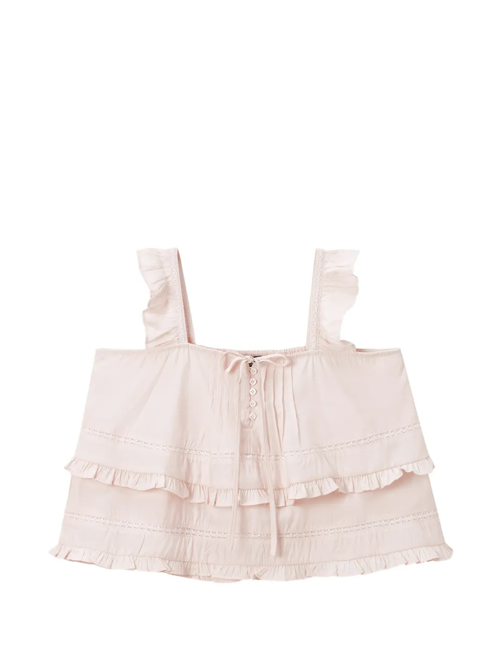 tout a coup ruffled blouse - Rosa
