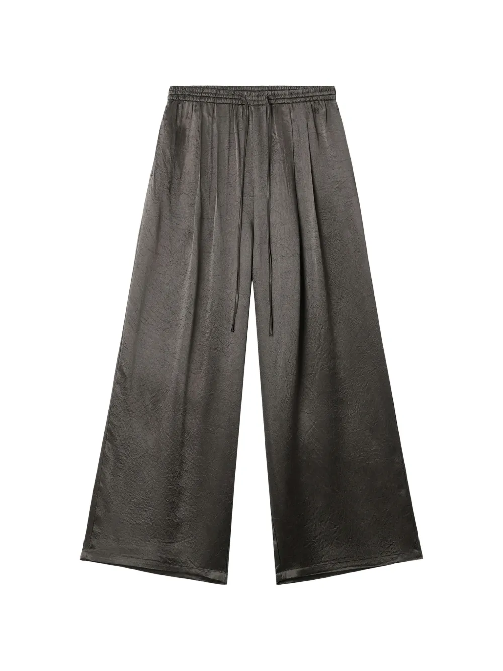 b+ab drawstring-waist wide-leg track pants - Grigio