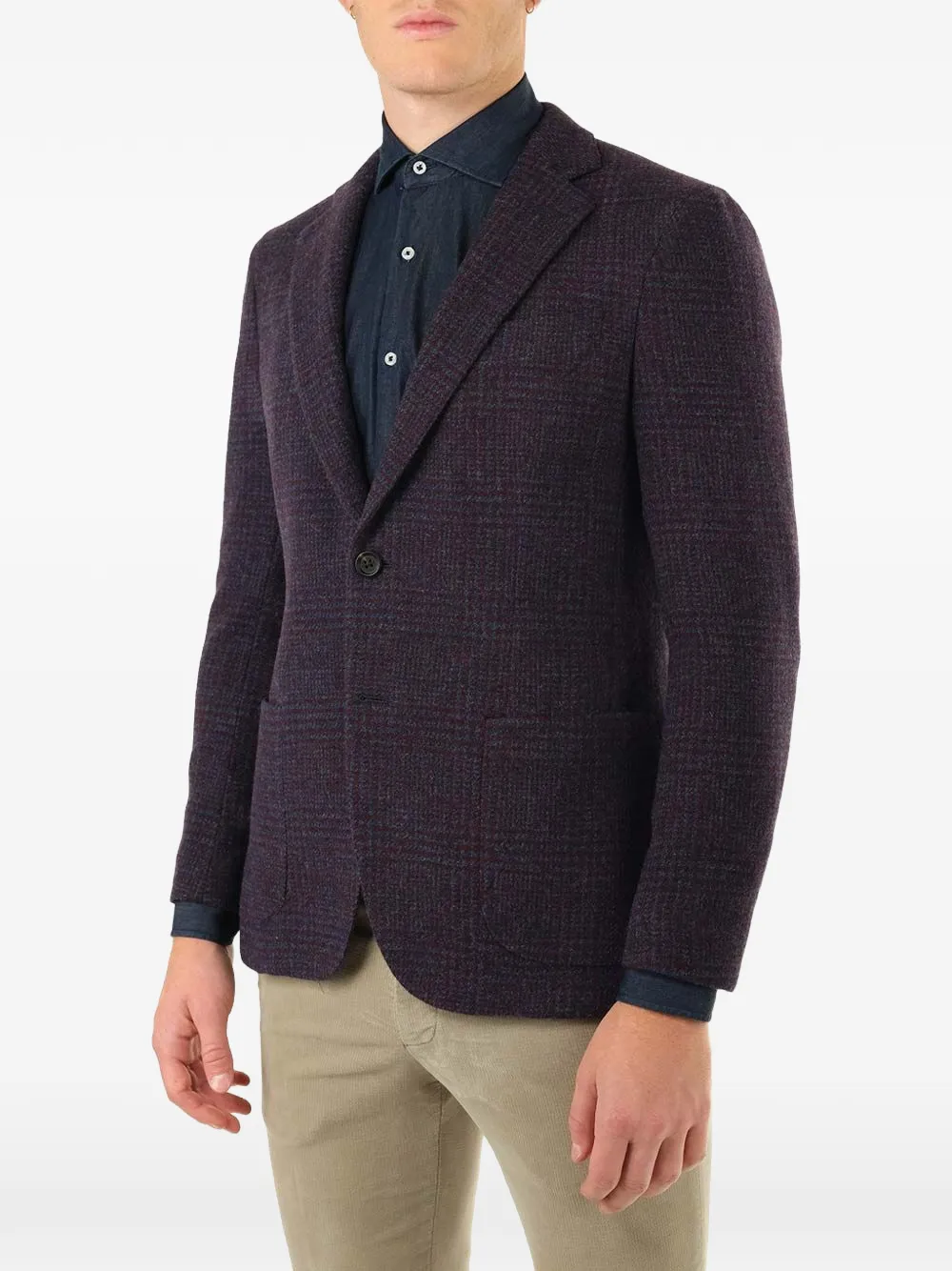 Al Duca D Aosta 1902 Geruite blazer Blauw