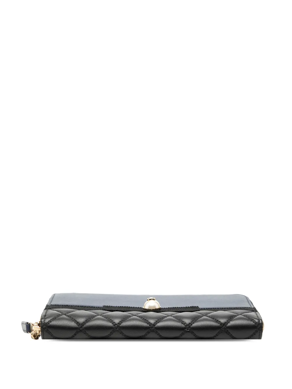 CHANEL Pre-Owned 2016-2017 キルティング長財布 | ブラック | FARFETCH JP