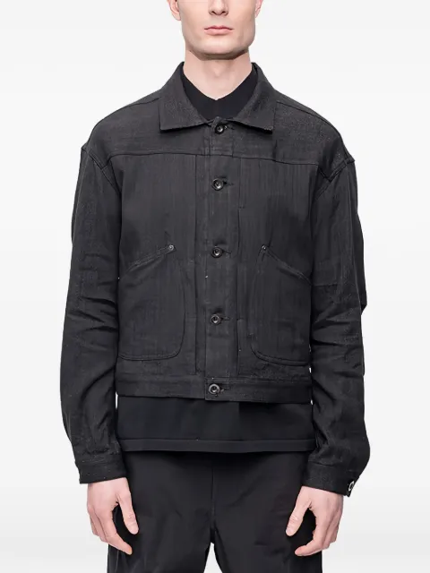 The Viridi-Anne herringbone-pattern jacket