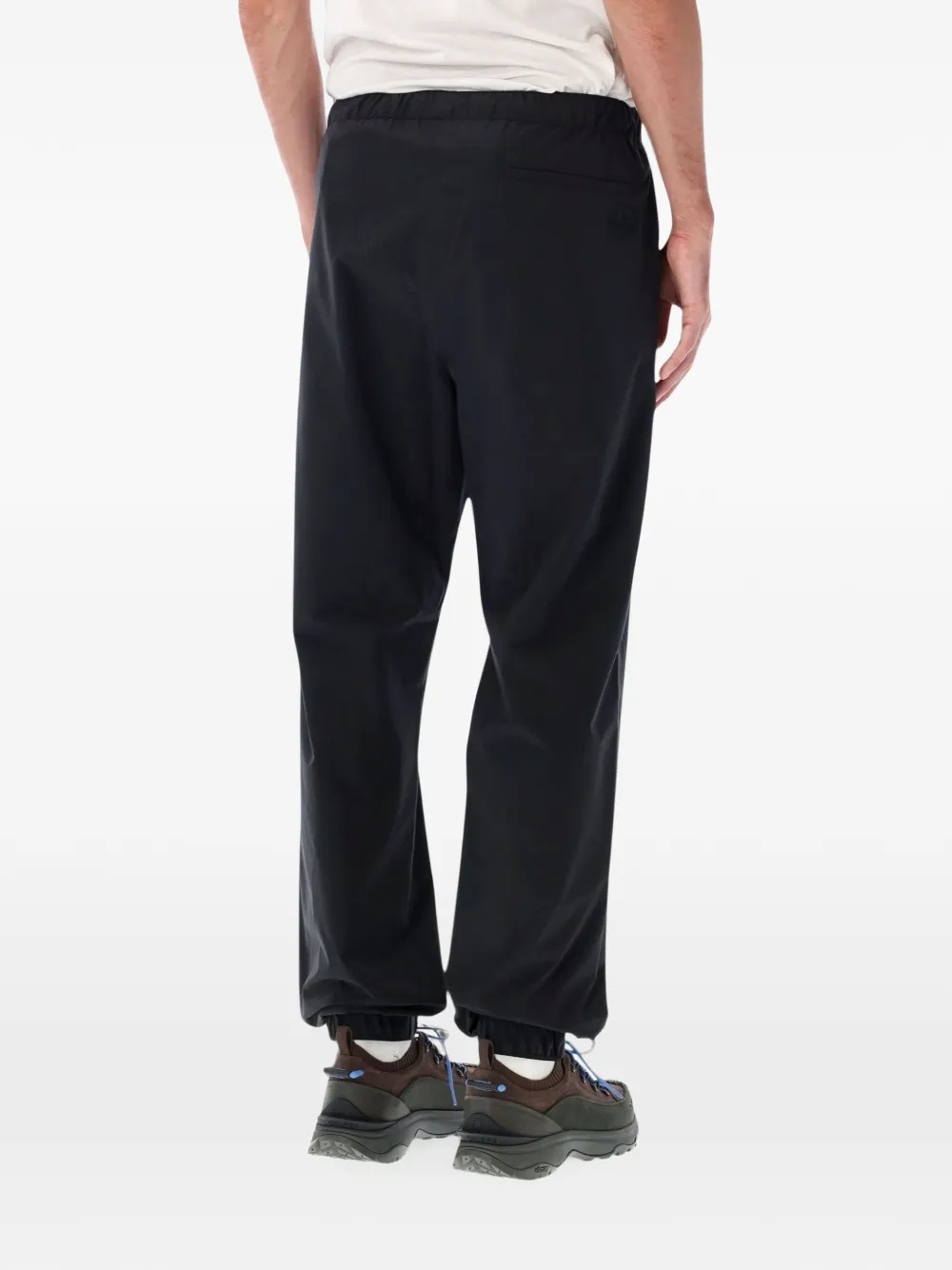 Moncler Trainingsbroek met elastische enkels en logo-patch Zwart
