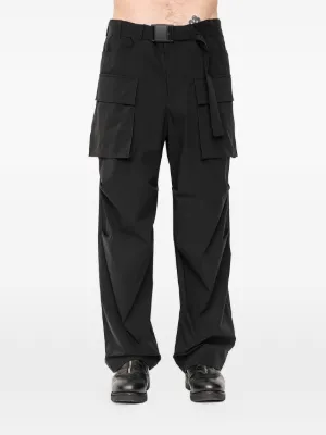 L*a様 The Viridi-anne easy cargo pants ju The Viridi-Anne drawstring-fastening Trousers | Black | FARFETCH