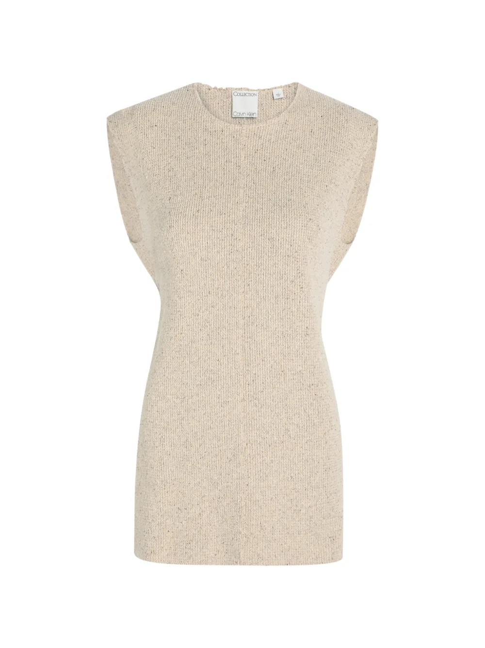 CALVIN KLEIN COLLECTION padded-shoulder sweater - Toni neutri