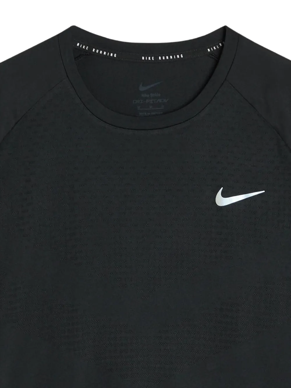 Nike Stride Dri-FIT ADV T-shirt met raglan mouwen en logo-print Zwart