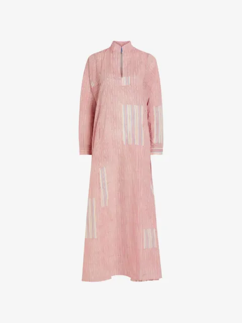 Thierry Colson Parvati Kaftan striped patchwork long dress