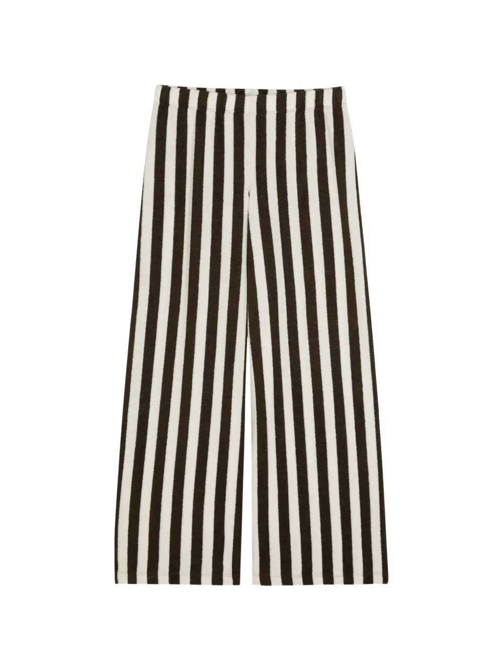 Suzie Kondi Lito striped velour trousers - Marrone