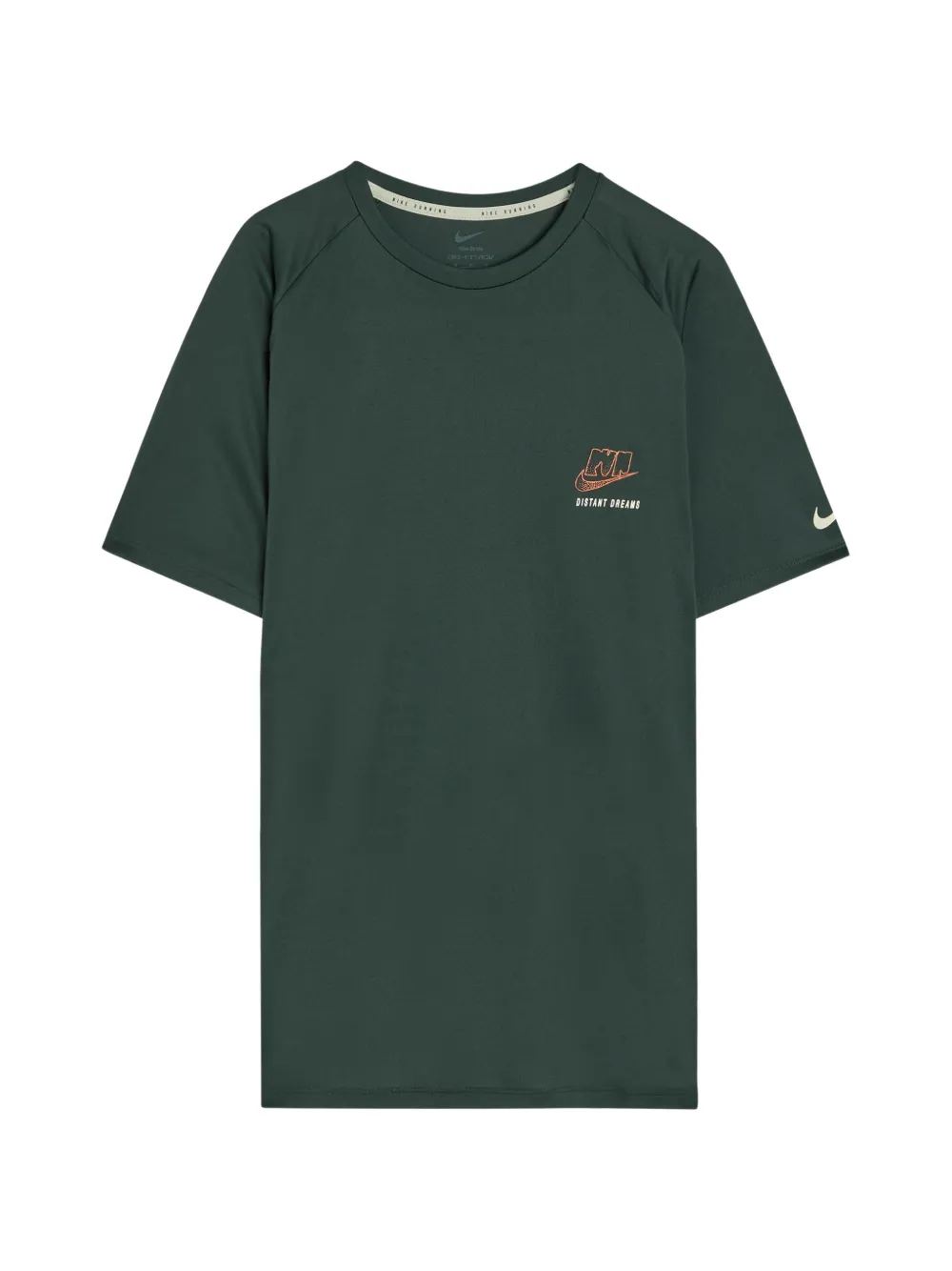 Nike logo-print raglan-sleeve T-shirt - Grün