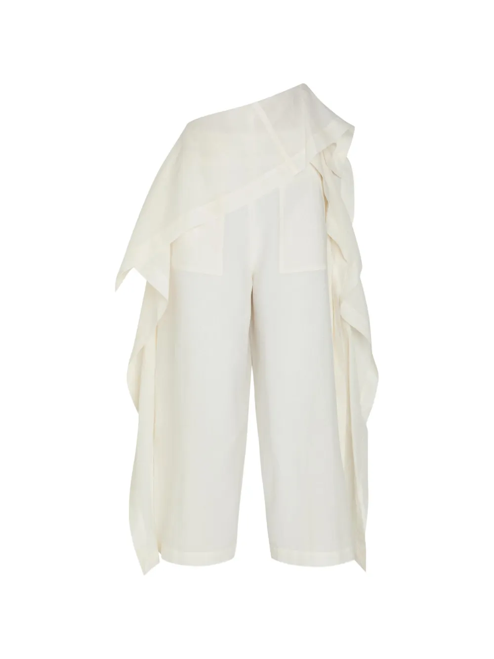 Issey Miyake All Squares cropped trousers - Toni neutri