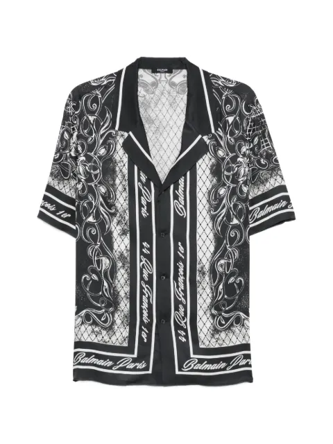 Balmain baroque-print shirt