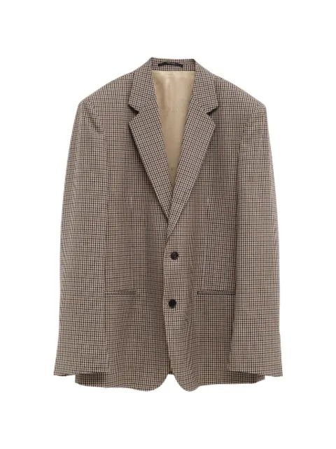 Gucci blazer con solapas de muesca y motivo de cuadros