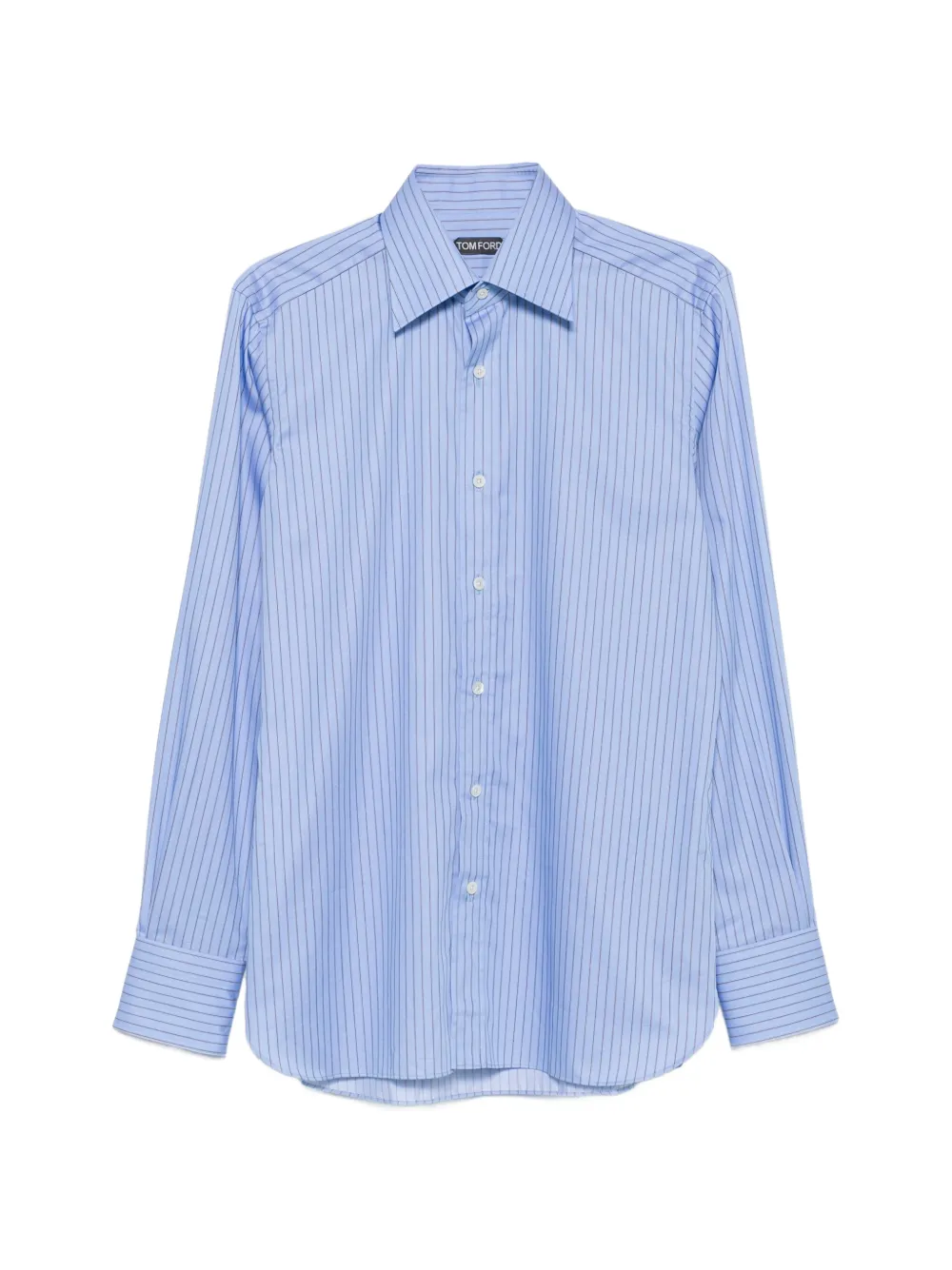 TOM FORD vertical-stripe shirt - Blue