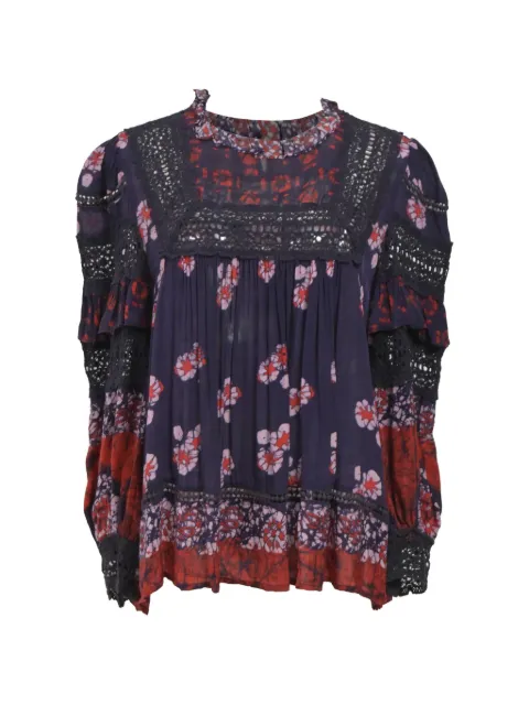 Sea Eloise ruffled printed blouse