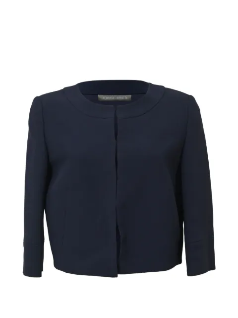 Alberta Ferretti Vintage collarless hook-and-eye bolero