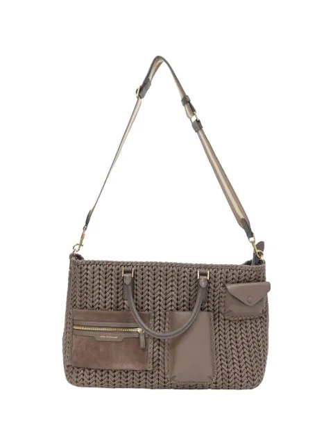 Anya Hindmarch Pocket Neeson woven tote bag