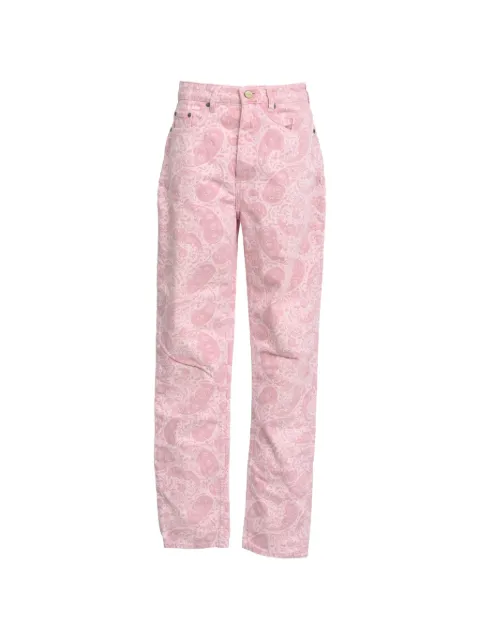 GANNI jeans con estampado de cachemira