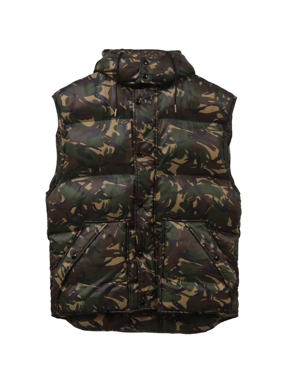 Celine Pre-Owned camouflage quilted vest - Verde