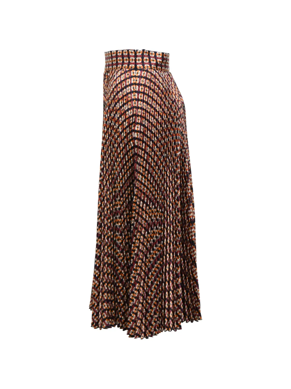 Mulberry Pre-Owned printed pleated skirt - Rosso