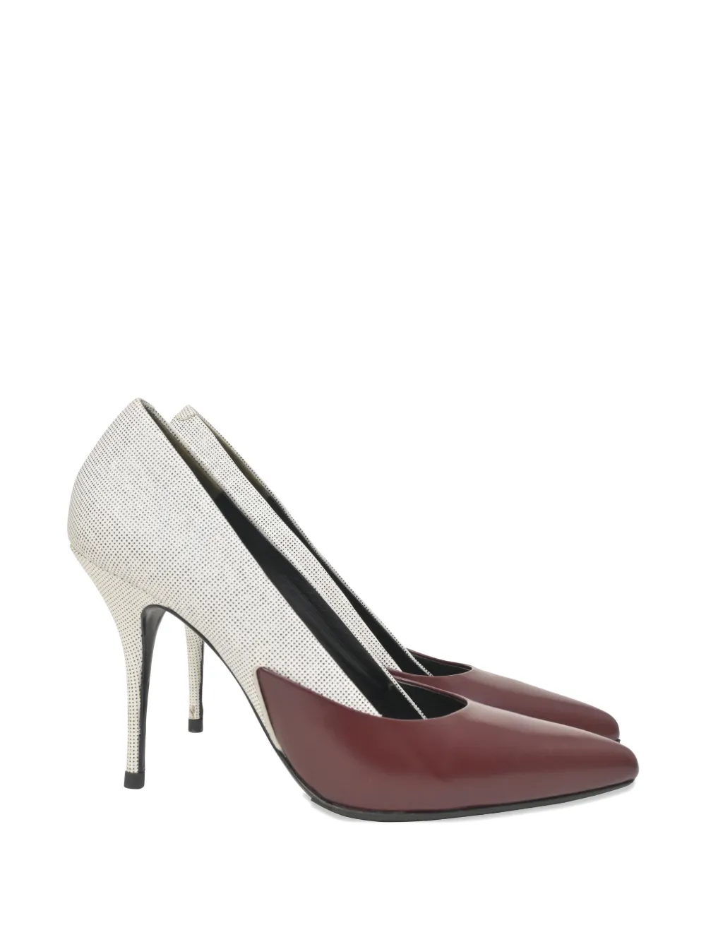 Pre-owned Alexander Wang Two-tone Pointed-toe Pumps In Neutral