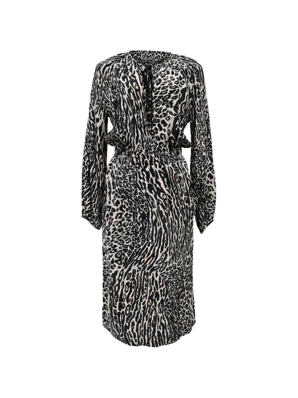 Altuzarra animal-print long-sleeve dress - Nero