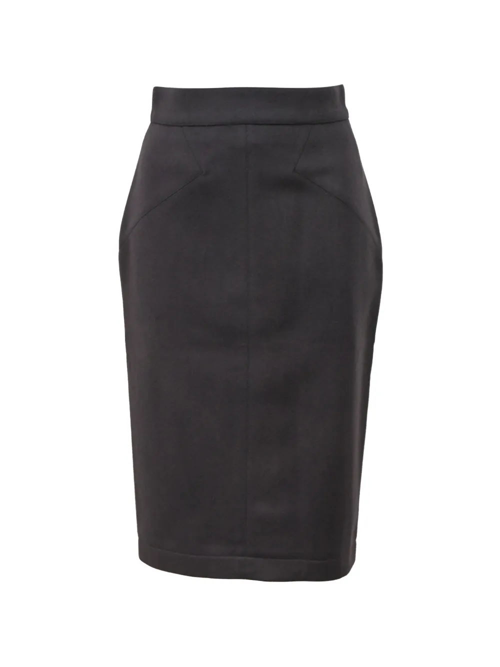 Alaïa Pre-Owned decorative-stitching pencil skirt - Grey