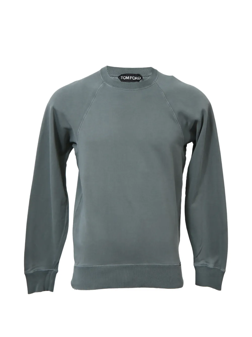 Tom Ford Pre-Owned crew-neck raglan-sleeve sweater - Grigio